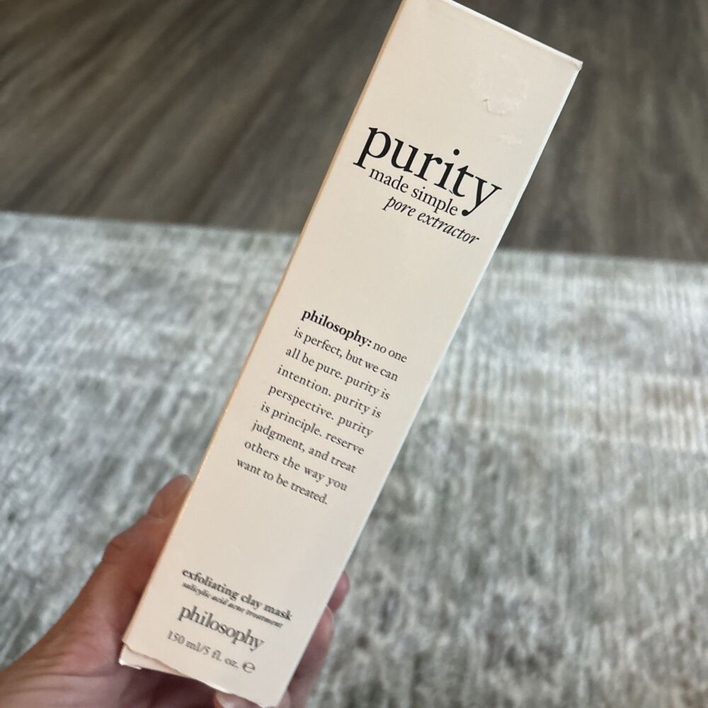 Philosophy Purity Made Simple Pore Extractor Exfoliating Clay Mask 5 oz NEW